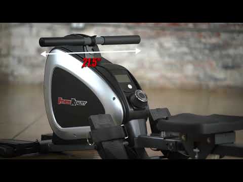 2636 FITNESS REALITY 1000 PLUS Magnetic Rower with Extended Optional Full Body Exercises