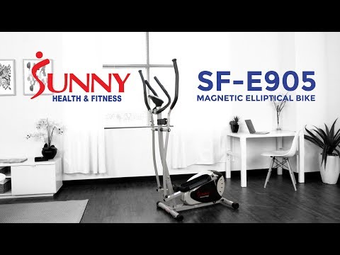 Sunny Health &amp; Fitness SF-E905 Magnetic Elliptical Bike