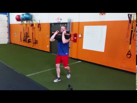 Sandbag Cross Behind Lunge