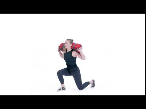 How to Perform the Sandbag Jumping Lunge Back