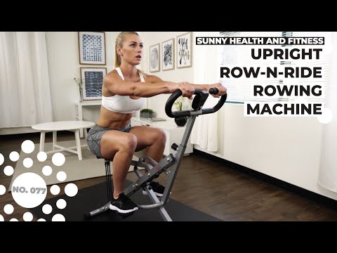 Sunny Health &amp; Fitness No.077 Upright Row-N-Ride Trainer