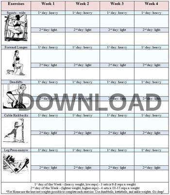 Gym Workout Chart Pdf Download - WorkoutWalls