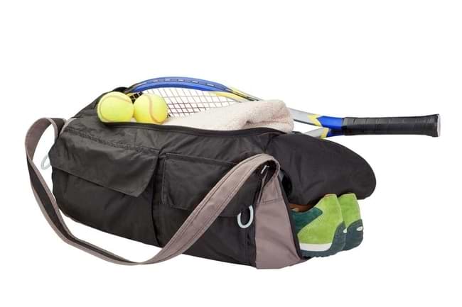 gym bag with separate shoe compartment
